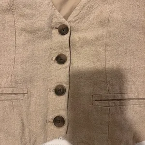 Universal Thread Stylish Tan Button-Up Vest thumbnail 3