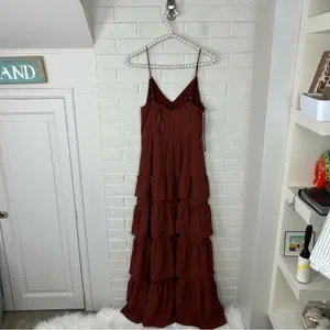 J.Crew Cha Cha Tiered Ruffle Maxi Dress Size 6 thumbnail 7