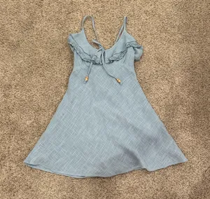 Blue Mini Free People Dress thumbnail 2