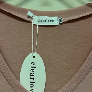 NWT Clearlove blush sheer long sleeve tiered top size XXL thumbnail 2