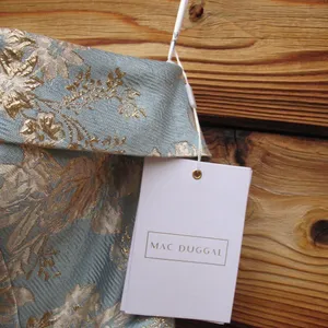 MAC DUGGAL 20726 Light Blue Strapless Brocade Midi Dress with Pockets Size 2 thumbnail 13