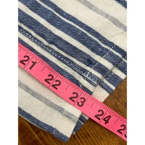 Christian Siriano Womens Striped Linen and Cotten Pants Size‎ M thumbnail 6