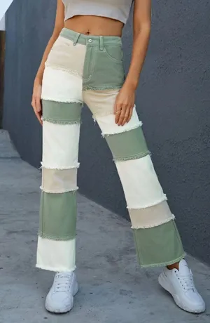 SheIn Patch Work Pants thumbnail 1