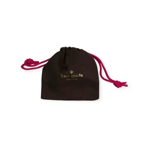 new Kate Spade KSNY  Dainty Jewelry Drawstring Pouch Dustbag  Brown + Pink  thumbnail 8