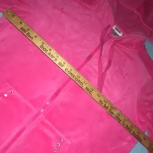 EVERLAST SPORT hot pink velour zip up hoodie bling trim at pockets NEW size L thumbnail 8