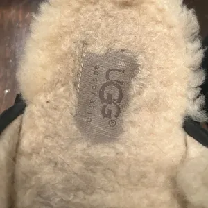 UGG Clog Mule Black Suede 9 Shearling Platform‎ Floral S/N 5304 Chunky Y2K Retro thumbnail 7