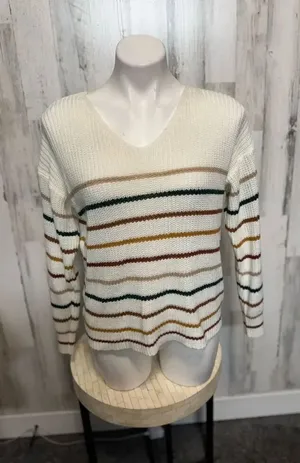 Stripped sweater Tan thumbnail 1