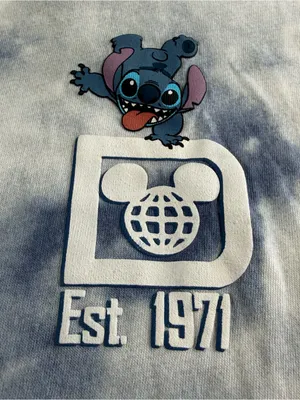 Disney Stitch 626 Walt Disney World Spirit Jersey Medium Tie Dye Long Sleeve thumbnail 3