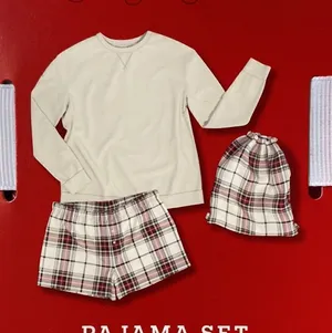 Women’s Christmas Plaid Pajama 3 Piece Set Size XS NWT thumbnail 1