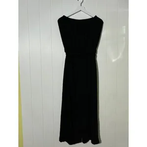 Zesica Strapless Jumpsuit Black Wide Leg Belted Romper Medium NWT thumbnail 9