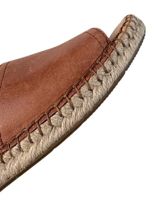 EUC Born Leather Espadrille Sandals Brown Size 7 thumbnail 5