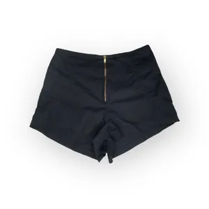 One Teaspoon ✌︎︎ High Waist Exposed Zip Front Lightweight Shorts ✌︎︎ Black XXS thumbnail 6
