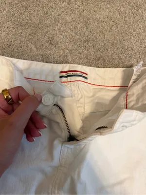 Tommy Hilfiger White Denim Mini Skirt thumbnail 3