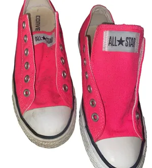 Chuck Taylor converse pink No laces size 7 thumbnail 1