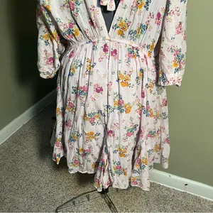 Asos Design‎ Curve Women's Plus Size 20 Dress Light Purple Pink Floral V-Neck thumbnail 8