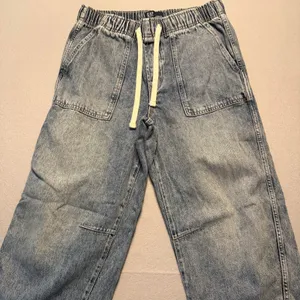 Gap Supersoft Pull-On Barrel Jeans Light Wash Denim Women Size M thumbnail 10