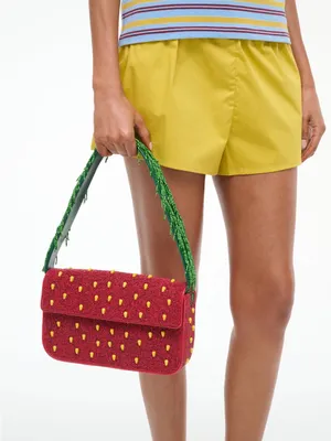 Staud Tommy Beaded Bag Strawberry Dream thumbnail 4