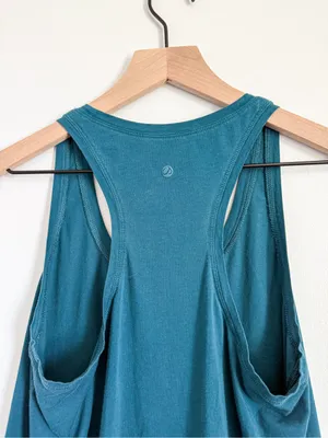 CRZ Yoga Teal Racerback Round Neck Tank Top Size Small thumbnail 2