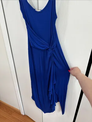 Blue Knot-Front Sleeveless Dress - Unbranded thumbnail 2