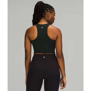 Lululemon Invigorate Training Tank Top size 4 Rainforest Green thumbnail 2