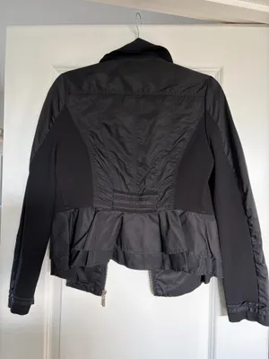 Y2K Fitted Black Peplum Blazer – White House Black Market thumbnail 2