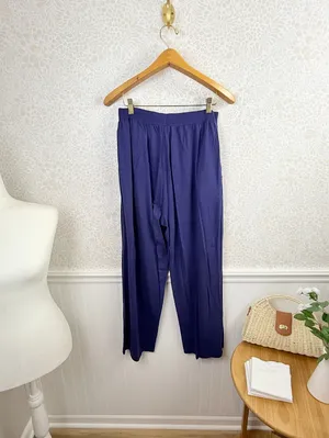 SKIMS Purple Boyfriend Loose Loungewear Pants - Size - Medium thumbnail 7