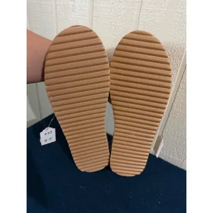 Handmade Crochet Platform Espadrille Slides Off-White Woven Sandals Size 9.5 thumbnail 4