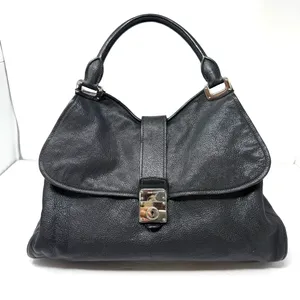 MIU MIU black textured leather satchel thumbnail 3