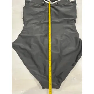 Black One Piece‎ Swimsuit Ruched Tummy Control Spaghetti Strap XL thumbnail 9