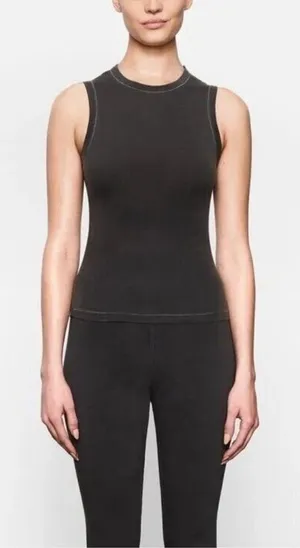SKIMS (G1) Women's Outdoor Crew Neck Tank Top Size 3X Ash thumbnail 1