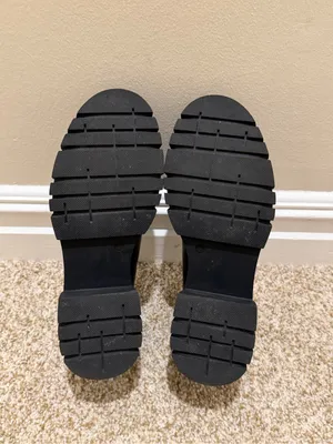 Michael Shannon Black Chunky Emilia Platform Loafers with Chain Detail Size 9 thumbnail 9