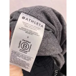 Athleta Brooklyn Lined Jogger Women 8 Black‎ Ribbed Trim Stretch Pants thumbnail 9