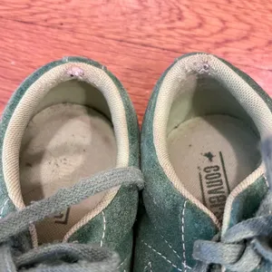 Converse One Star Pinstripe Ox Mint Green/Lime Suede Sneakers 159816C Streetwear thumbnail 6