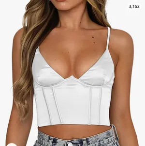 Silk Corset Crop Top thumbnail 1
