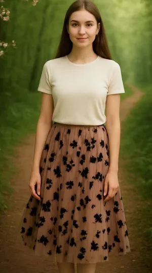 Whimsical Sheer‎ Tulle Midi Skirt size Extra Small/Small thumbnail 1