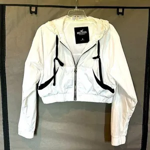 Hollister nylon Crop hooded jacket thumbnail 1