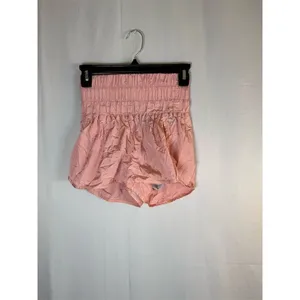 FP Movement by Free People Way Home Shorts Womens XS Pink High Rise Lined thumbnail 2
