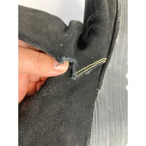 Fly London Yama‎ black suede leather wedge ankle boots women's size 41 *flawed* thumbnail 8