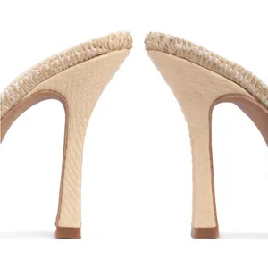 Cape Robbin Tan Woven Heels thumbnail 2