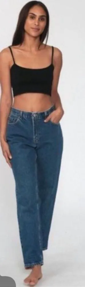 Vintage Y2K Levi’s 550 High Waisted Relaxed Fit Tapered Mom Jean 14 100% Cotton thumbnail 1