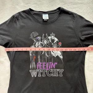 Disney Black Graphic Women's Tee with Witchy Villains Design. Size‎ M thumbnail 4
