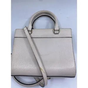 kate spade medium handbag w strap white leather cr thumbnail 3