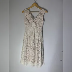Lulu's Love Swept White Lace Midi Skater Dress‎ Size XS thumbnail 3