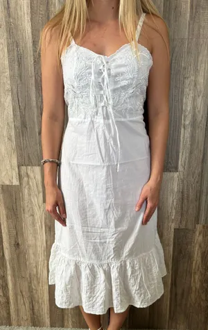 Free People Vintage Cottage Boho Dress thumbnail 1