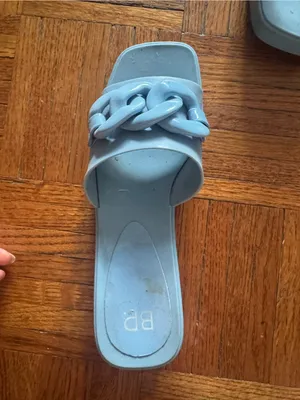 BP. Lollie Blue Jelly Platform Sandals thumbnail 3