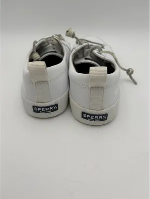 Sperry Woman’s 8.5 White Leather Casual Sneakers thumbnail 5