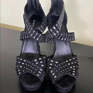 BCBGeneration studded stiletto sandals with platform soles and ankle zippers thumbnail 8