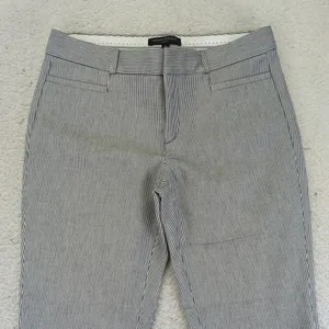 Banana Republic Sloan Striped Ankle Pants Women‎ Size 6 Cotton Stretch Preppy thumbnail 3