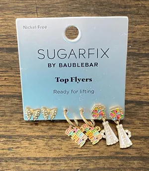 Sugarfix by BaubleBar Gold Tone Cheer Top Flyers Earring Set thumbnail 1