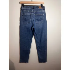 American Eagle Women Mom Jean High Rise Stretch Medium Wash Blue Size 4‎ Regular thumbnail 3